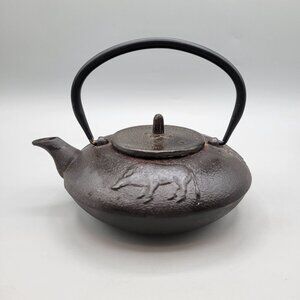 Joyce Chen Cast Iron Teapot Year of the Pig Chinese Zodiac Decor Only